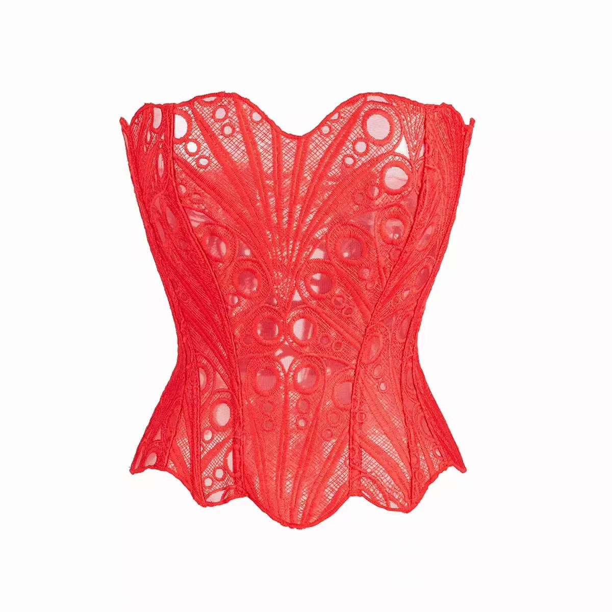 Lace Strapless Corset-Massicos