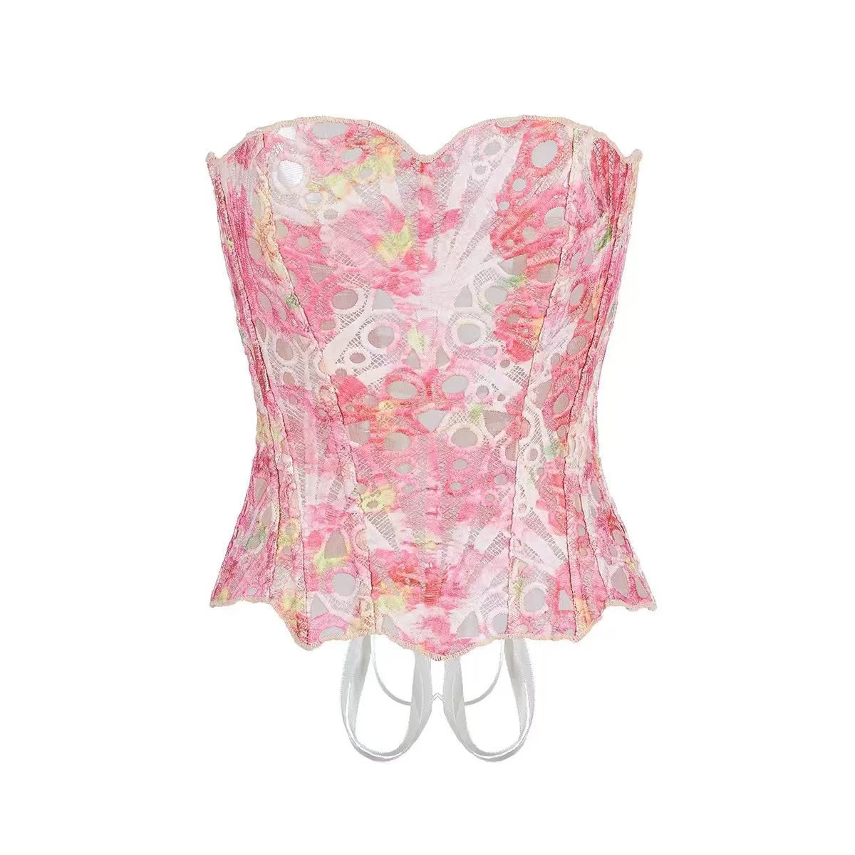 Lace Strapless Corset-Massicos