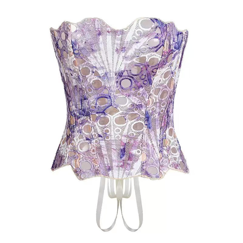 Lace Strapless Corset-Massicos