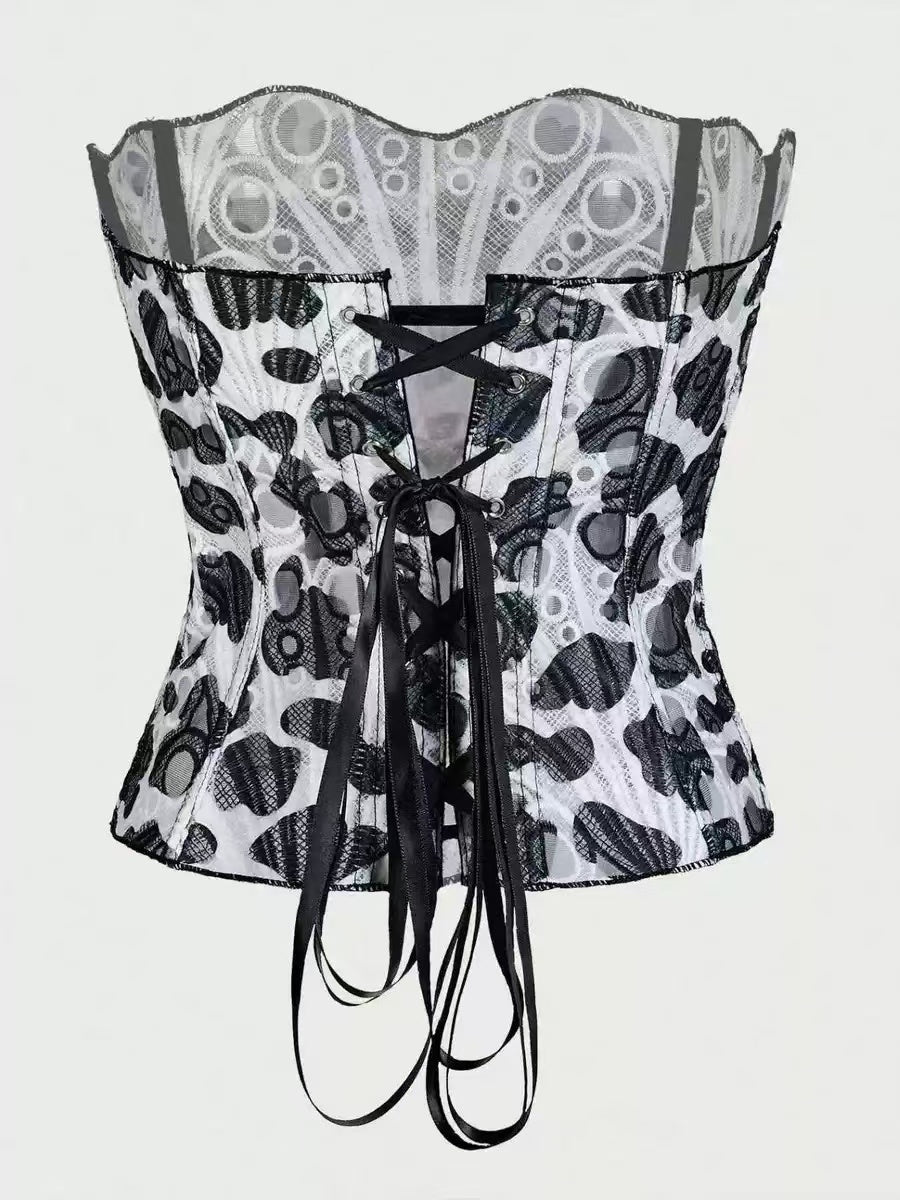 Lace Strapless Corset-Massicos