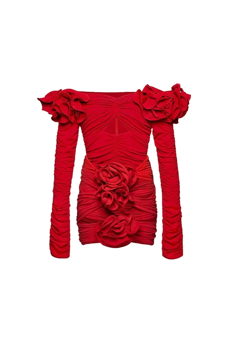 Floral Appliqué Swimsuit Set-ROVOLE