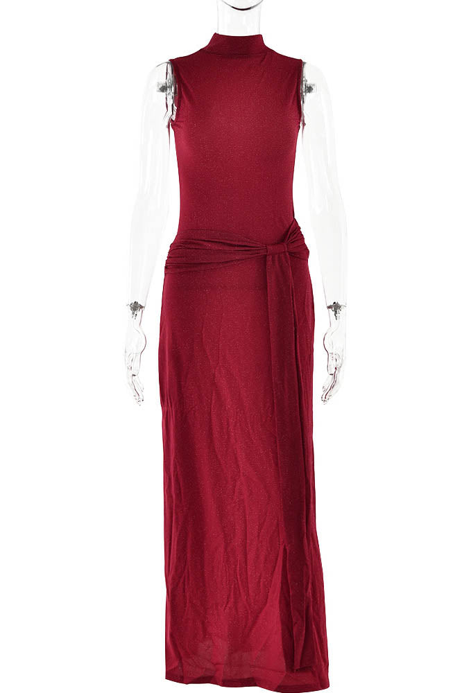 Veil of Pink – Mesh Allure Dress-ROVOLE
