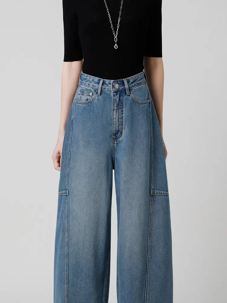Designer High-Waist Arc Jeans-Massicos