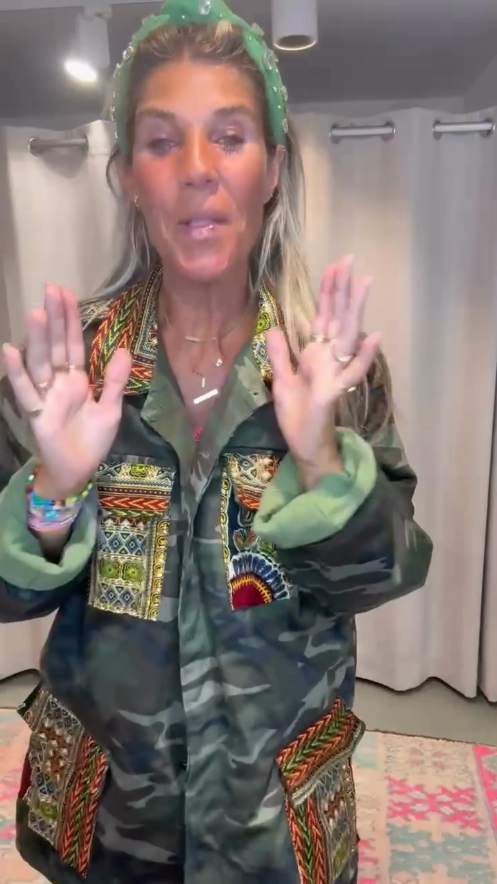 Embroidered Camouflage Jacket-Massicos