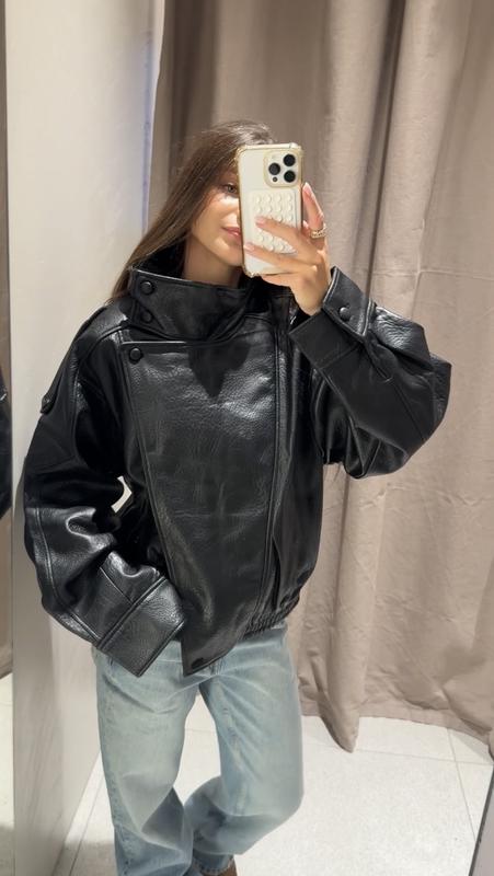FAUX LEATHER JACKET-Massicos