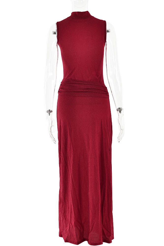 Veil of Pink – Mesh Allure Dress-ROVOLE