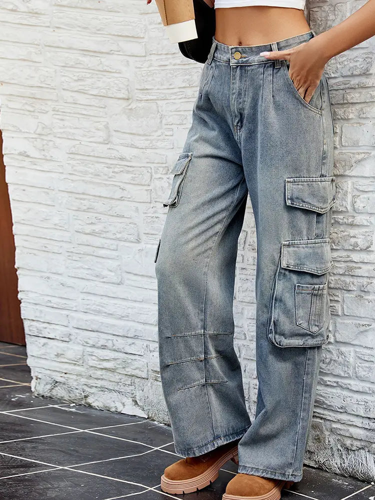 Relaxed Elastic Washed Trousers-Massicos
