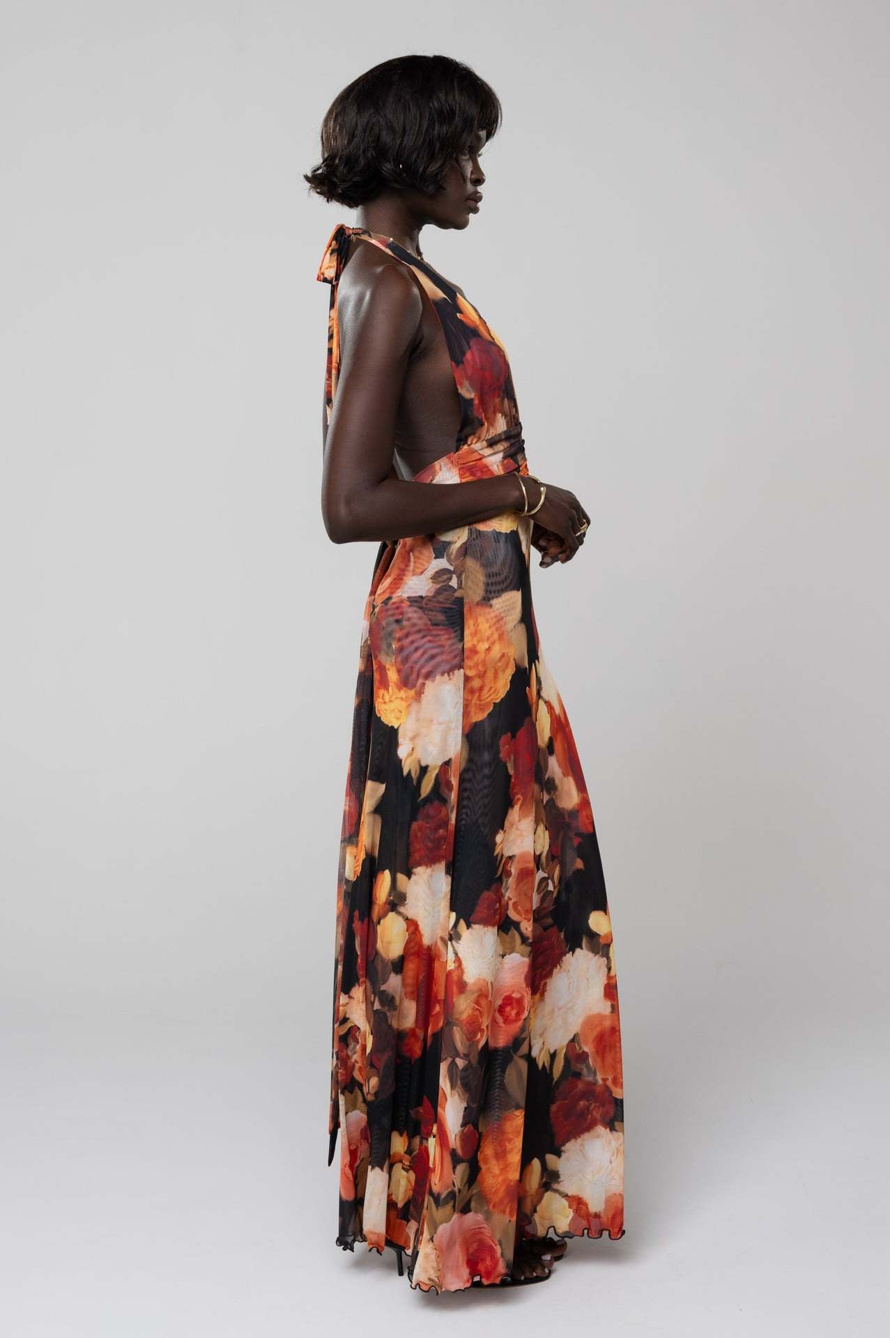 Camoni Polka Dot Diary Maxi Dress-ROVOLE