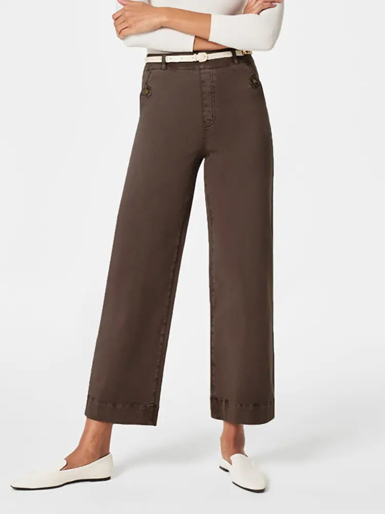 Stretch Wide-Leg Denim-Massicos