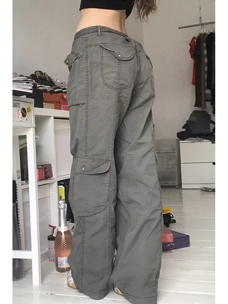 Vintage Cargo Pants Women-Massicos