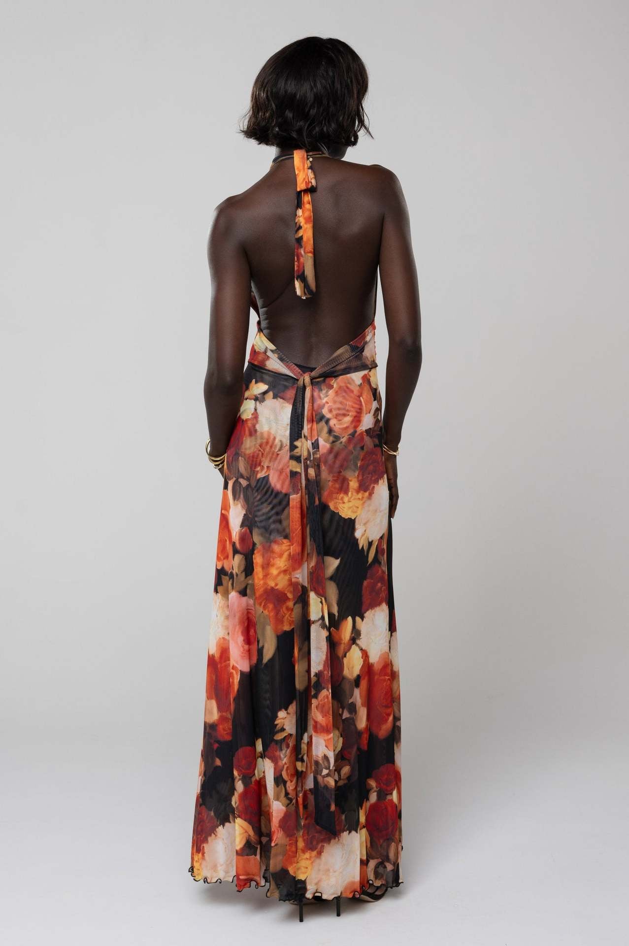 Camoni Polka Dot Diary Maxi Dress-ROVOLE