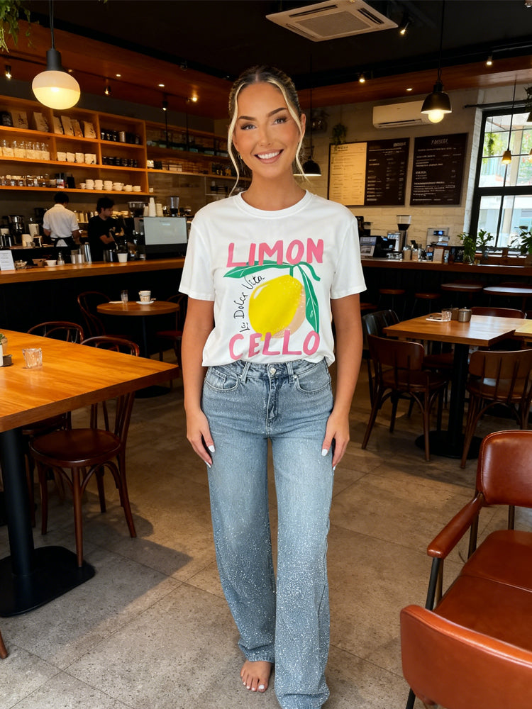 Vintage Washed Gradient Rhinestone Wide-Leg Jeans-Massicos
