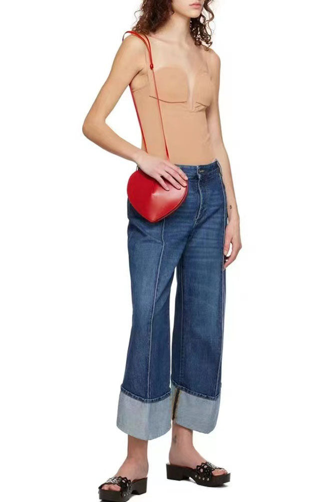 Korean Japanese Style Cute Heart Phone Bag-ROVOLE