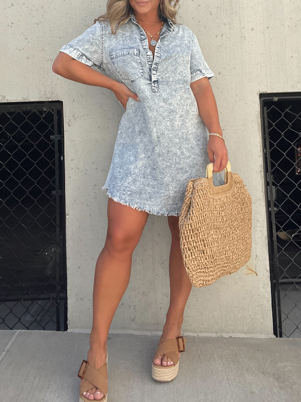 Happy Endings Tencel Shirt Dress-Massicos