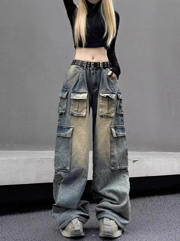 High-Street American Cargo Jeans-Massicos