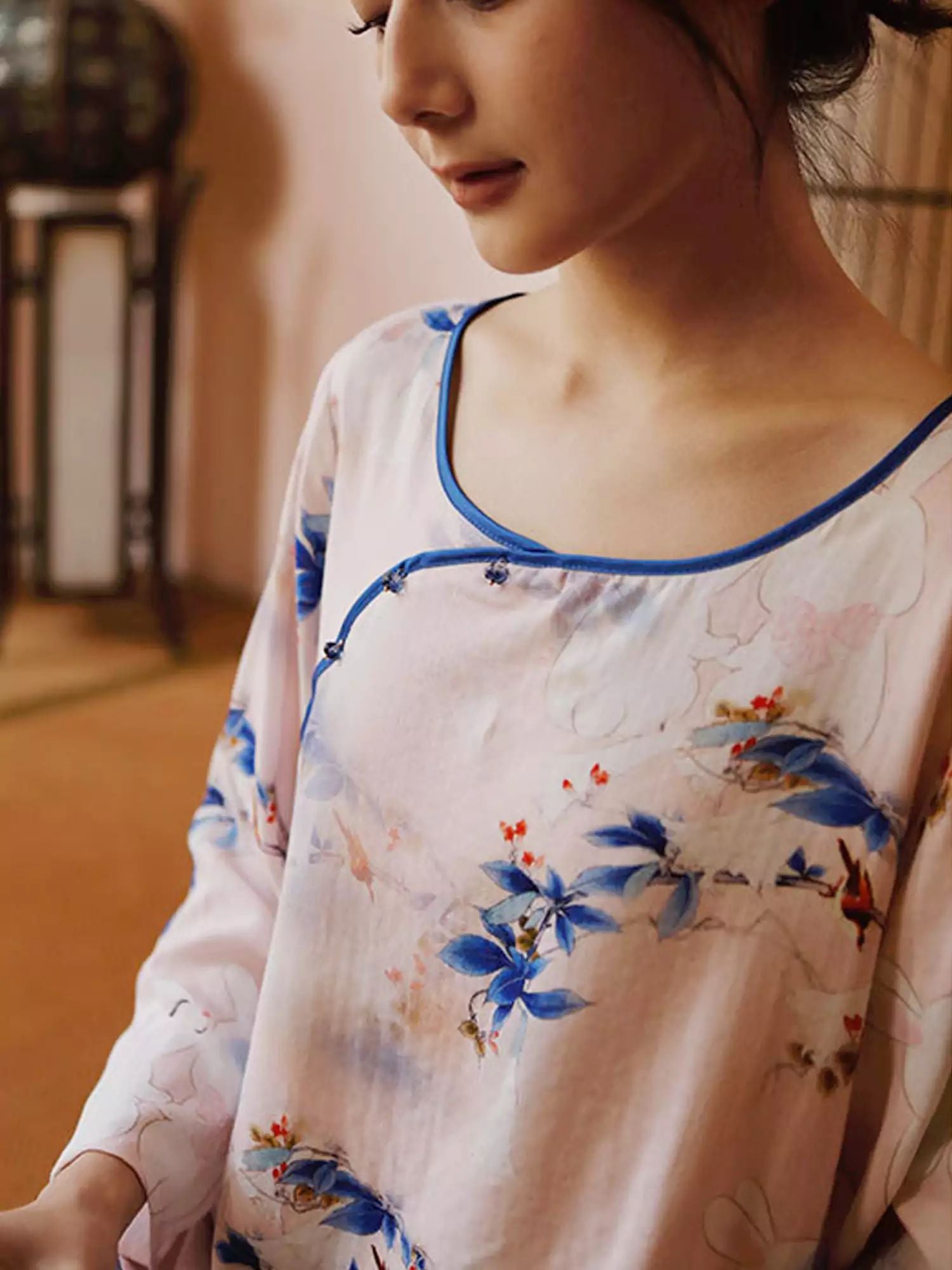 Eco-Friendly  Fiber Printed Pajama Set-Massicos