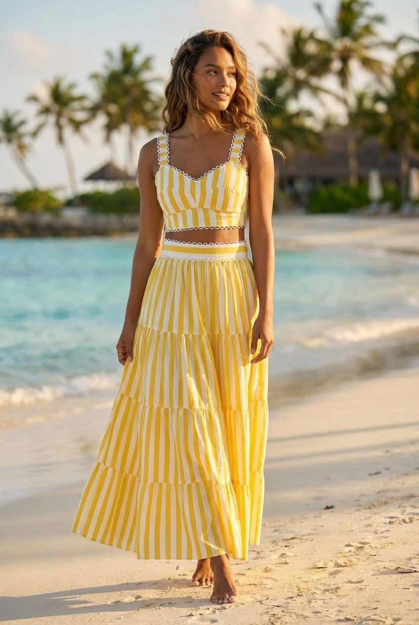 Sunveil Stripe Two-Piece Set