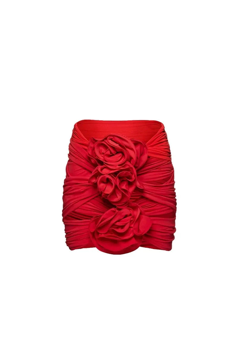 Floral Appliqué Swimsuit Set-ROVOLE