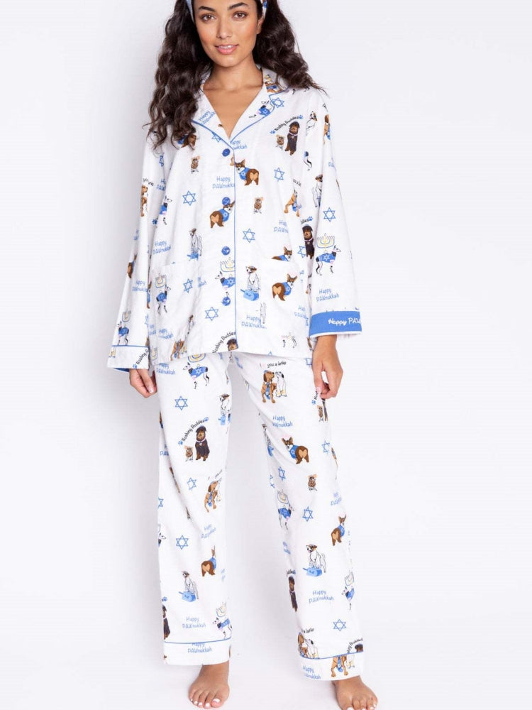 Cute Dog Print Pajama Set-Massicos
