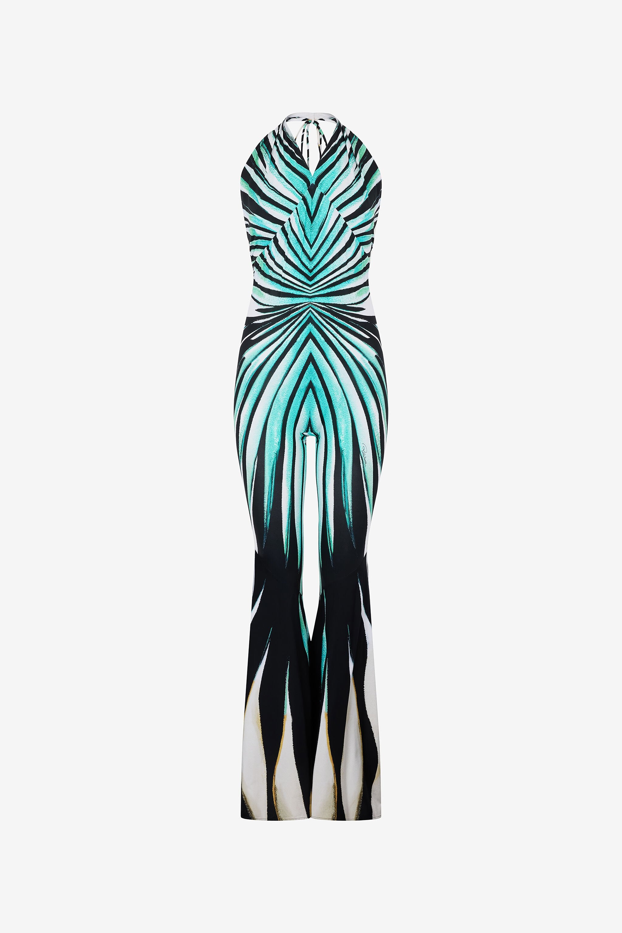 Ray of Sea Print Jumpsuit-ROVOLE
