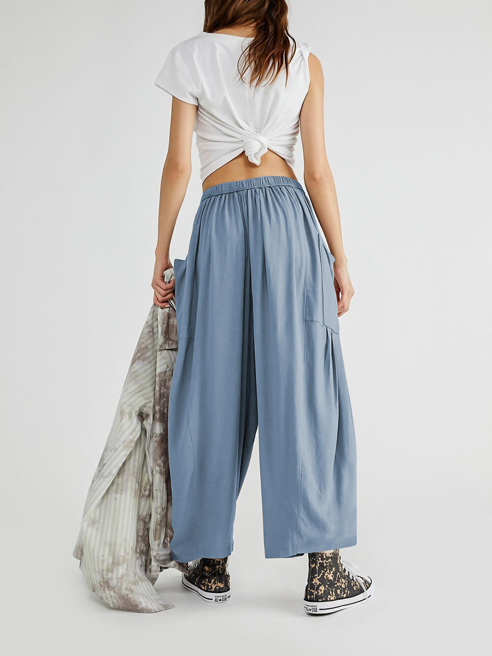Comfortable Wide-Leg Yoga Pants-Massicos