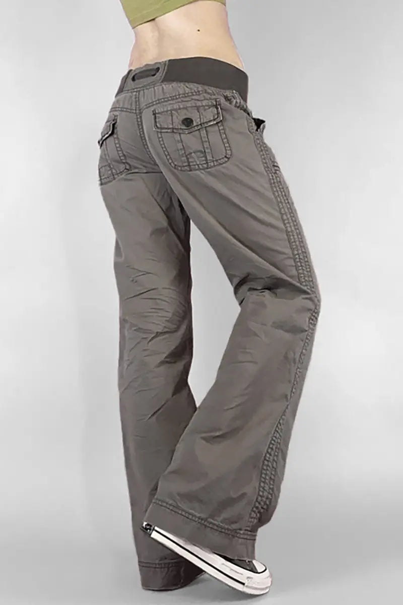 Trendy Slim-Fit Cargo Jeans-Massicos