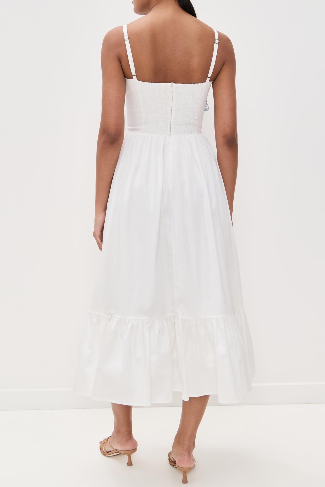 Flutter Poplin Butterfly Midi Dress-ROVOLE