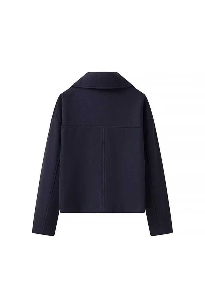 Double Breasted Cropped Jacket-ROVOLE