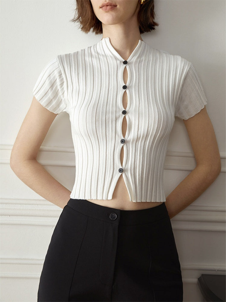 Elegant slit slightly flared suit pants-Massicos