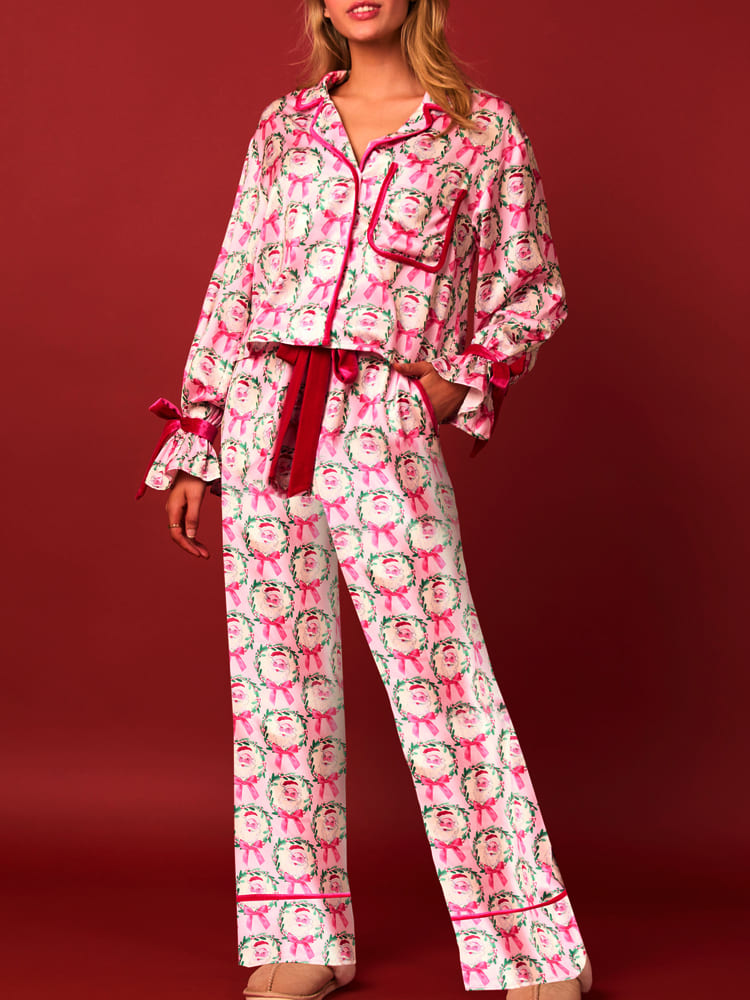 Lightweight Winter Christmas Pajama Set-Massicos
