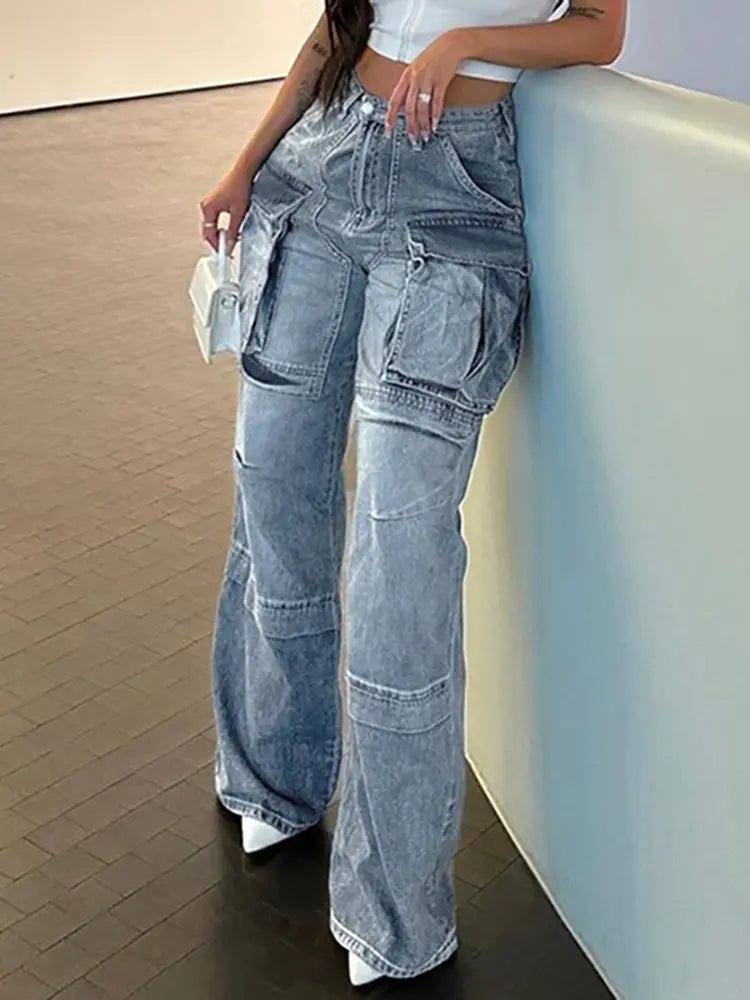 Street-Style Washed Denim-Massicos