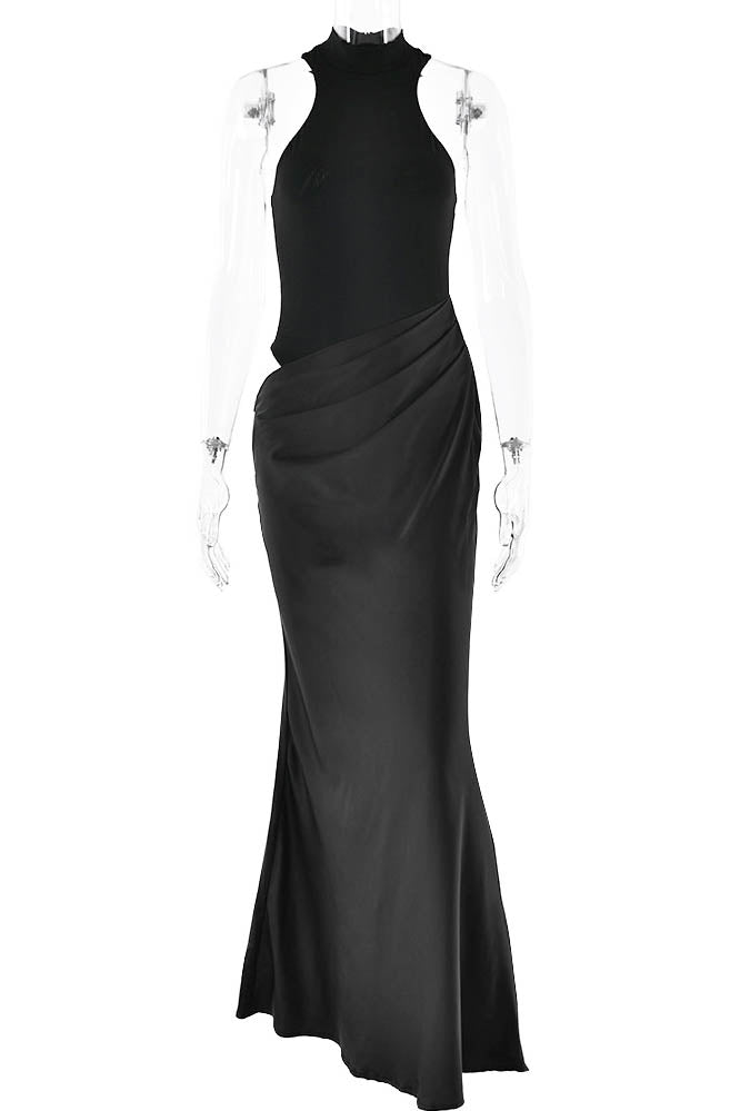 Panelled Cutout Bodycon Dress-ROVOLE