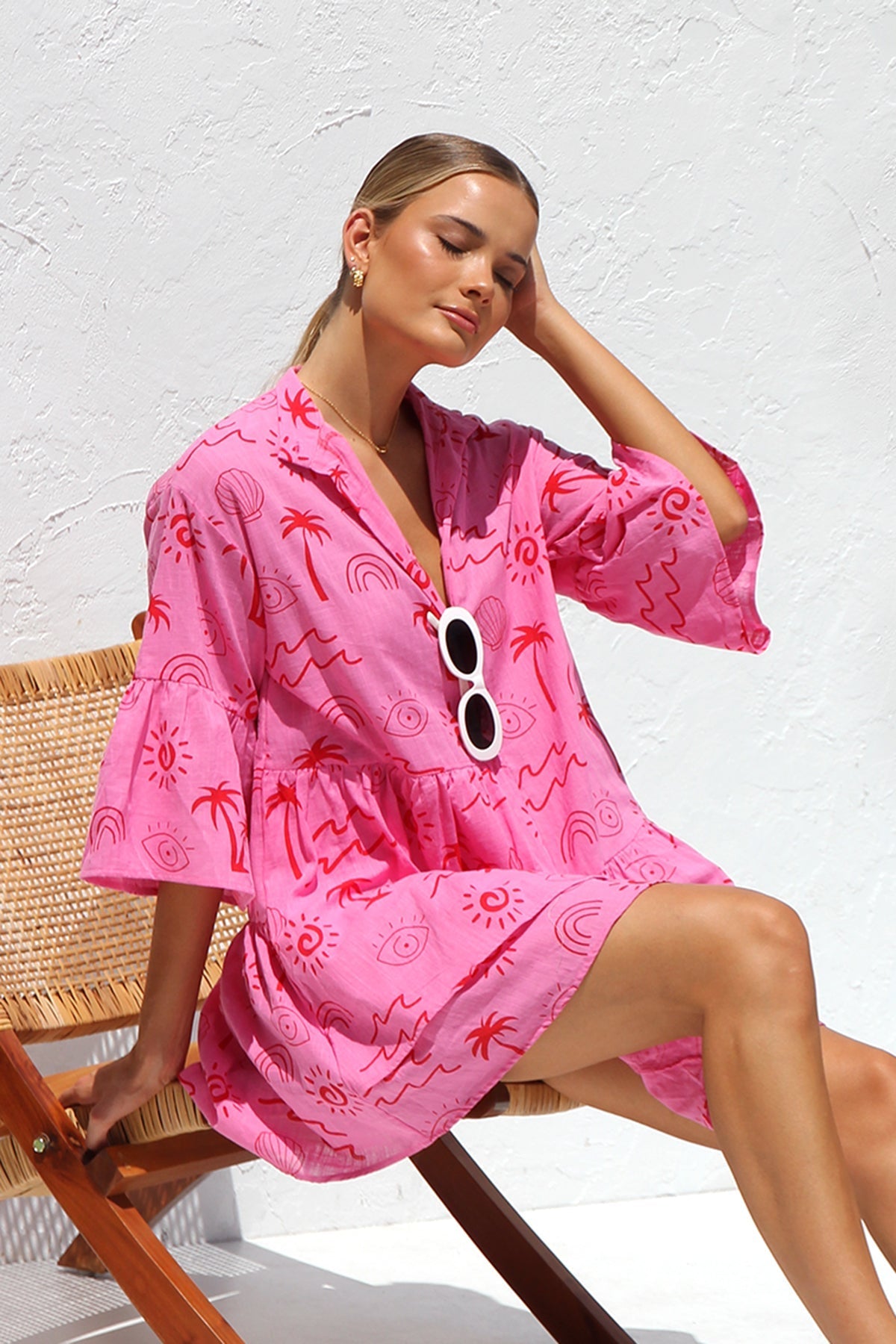 Shelby Dress PINK-ROVOLE