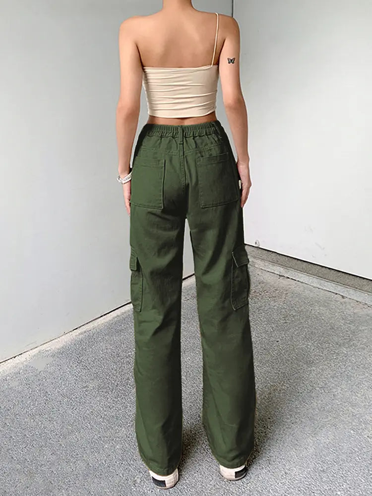 Versatile Elastic Denim Work Pants-Massicos