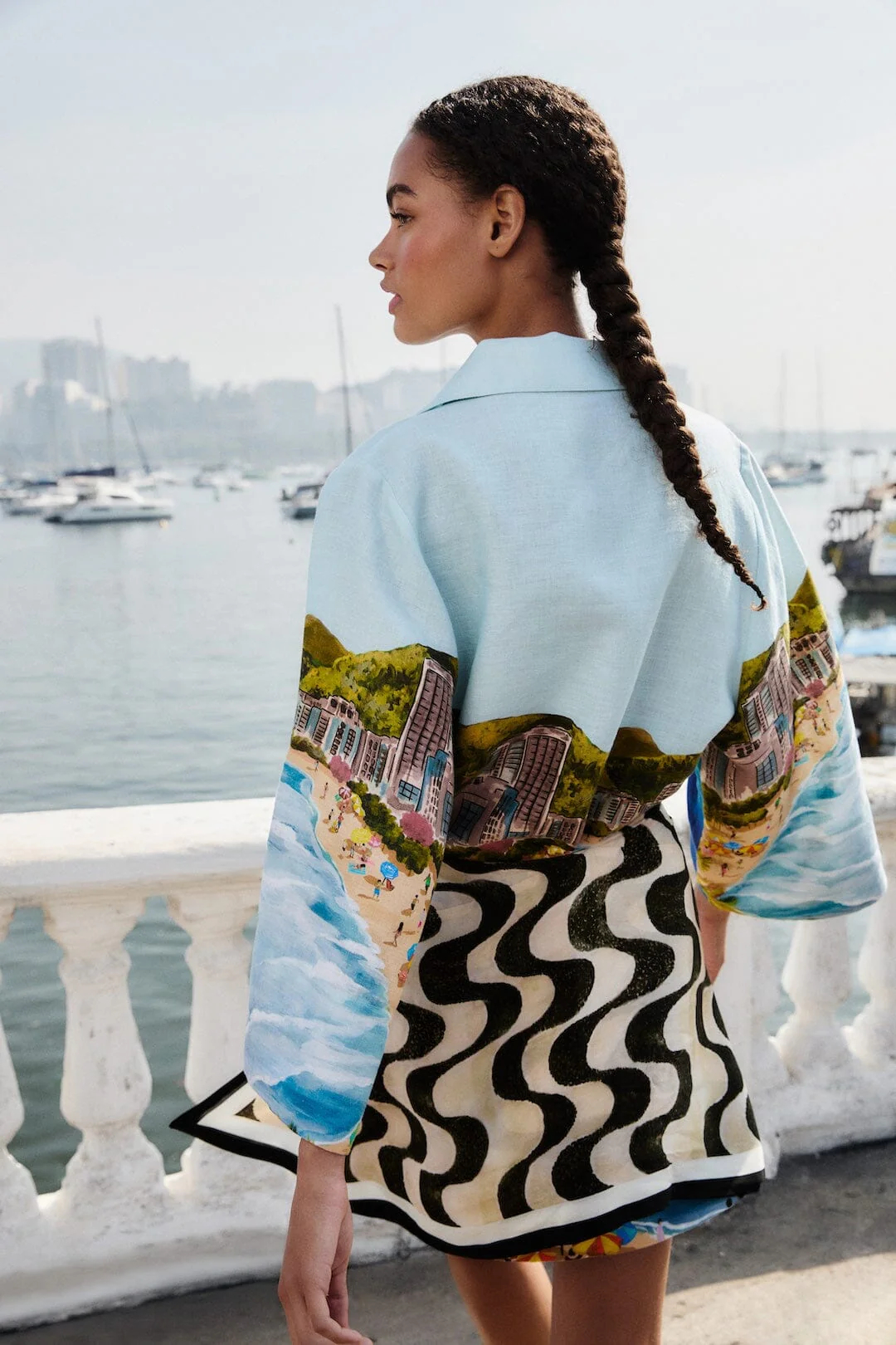 Copacabana Sunset Linen Kimono Set