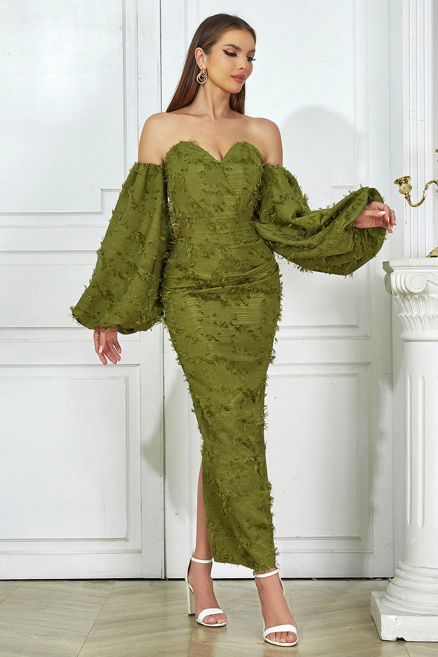 Sexy Strapless Long Evening Gown-ROVOLE