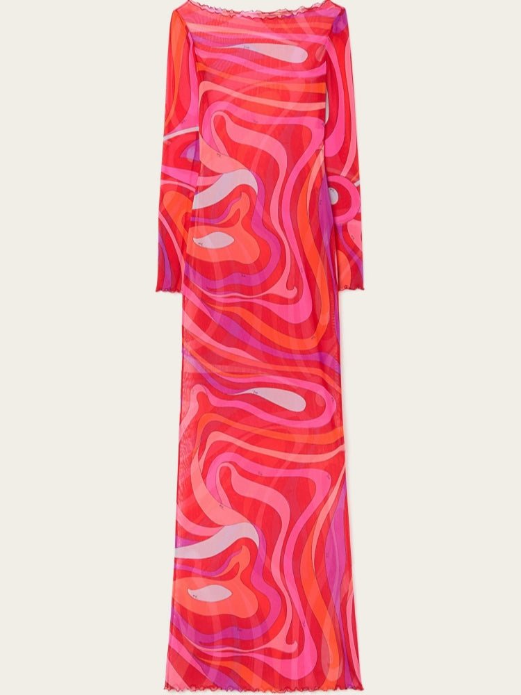 Marm Chiffon Maxi Dress-ROVOLE