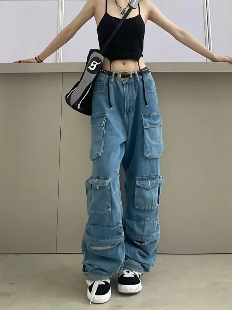 Street-Style Cargo Trousers-Massicos