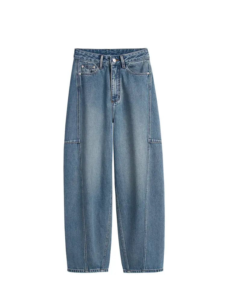 Designer High-Waist Arc Jeans-Massicos