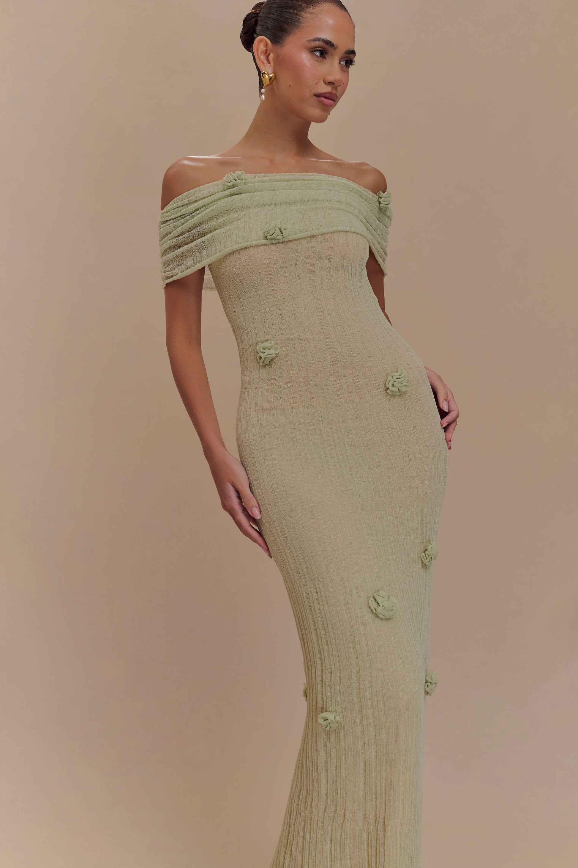 Orchid Knit Maxi Dress-ROVOLE