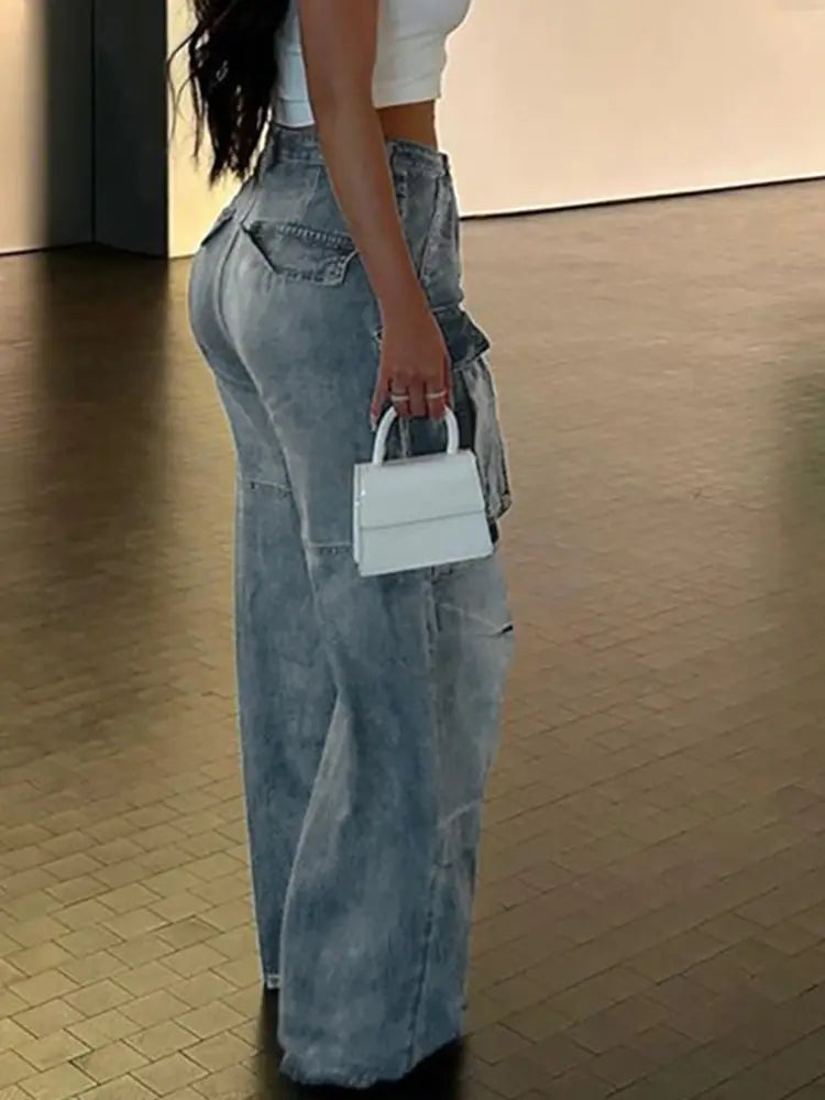 Street-Style Washed Denim-Massicos