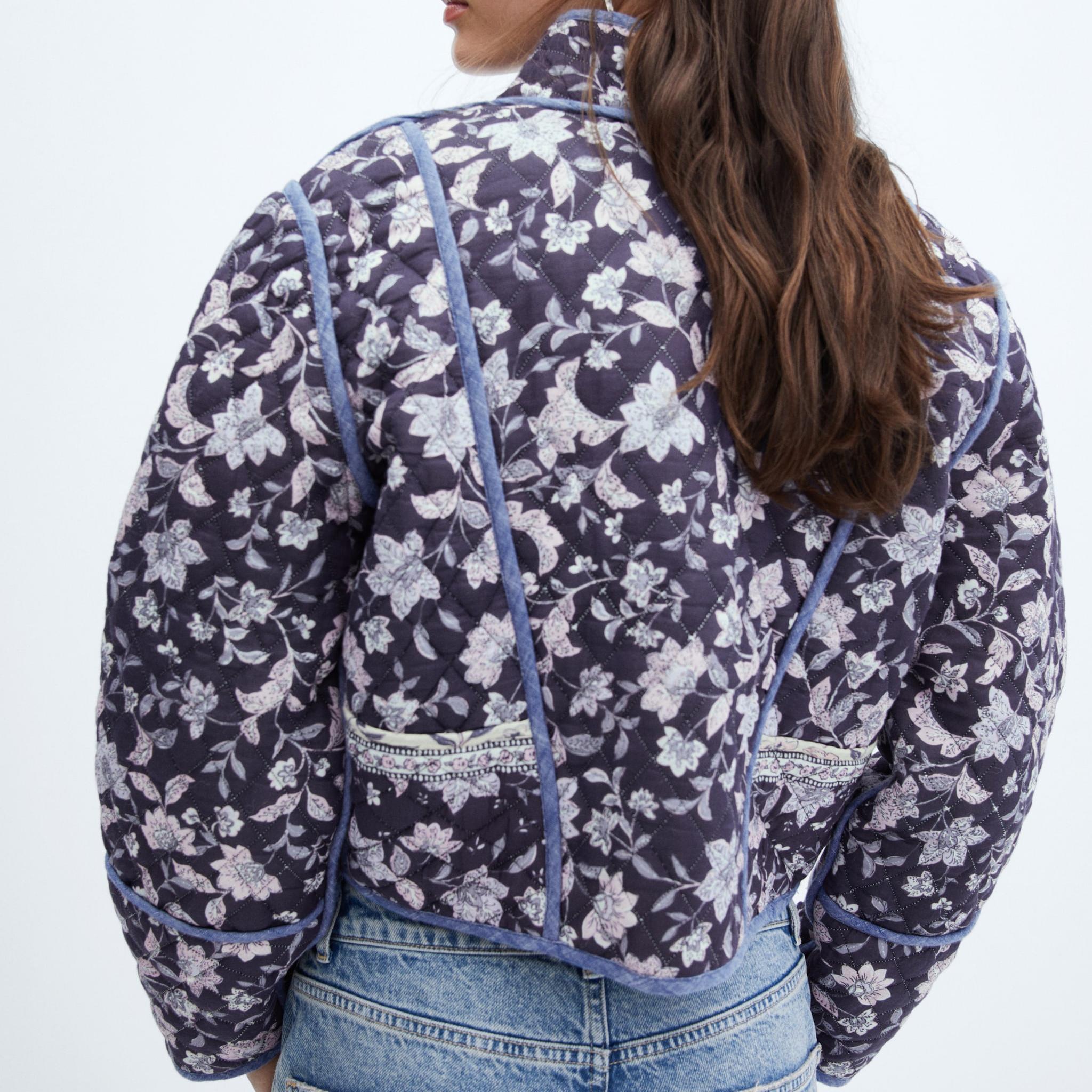 Ethnic Flower Print Reversible Jacket-Massicos