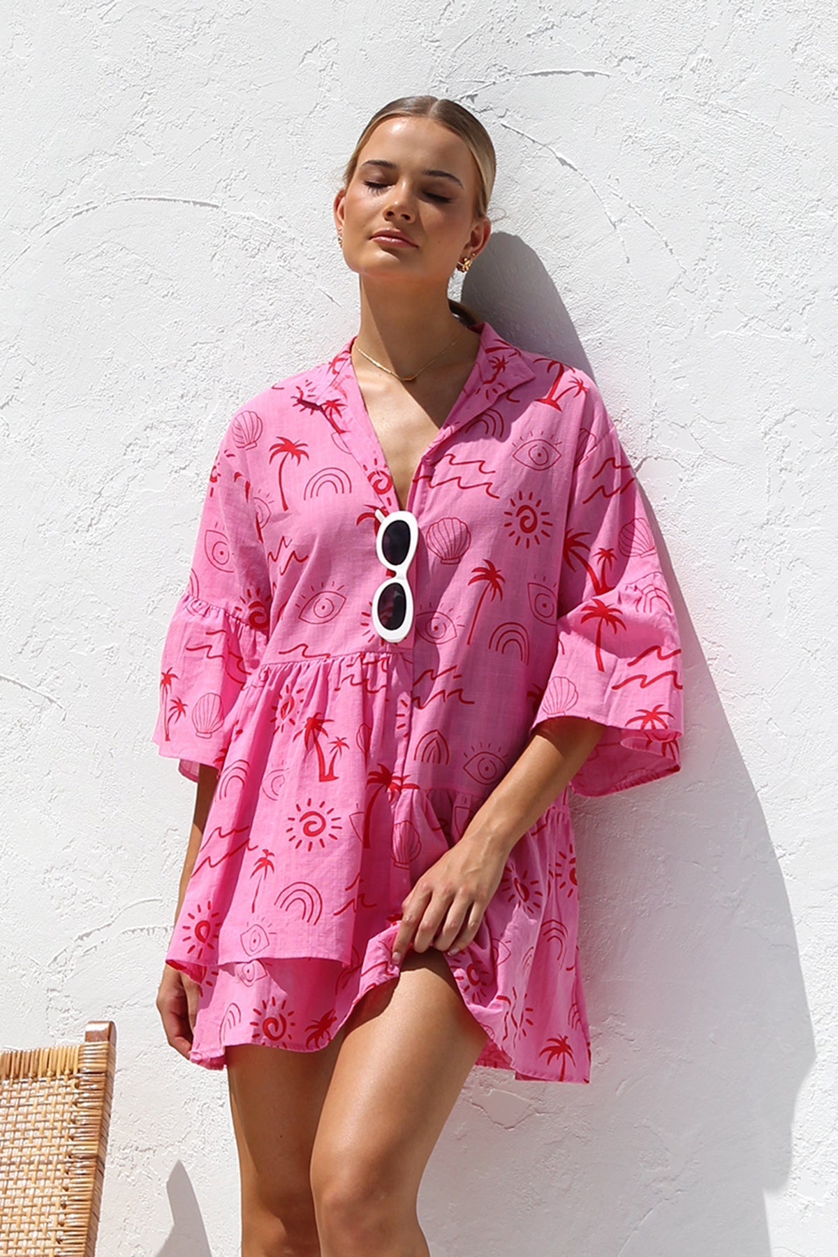 Shelby Dress PINK-ROVOLE