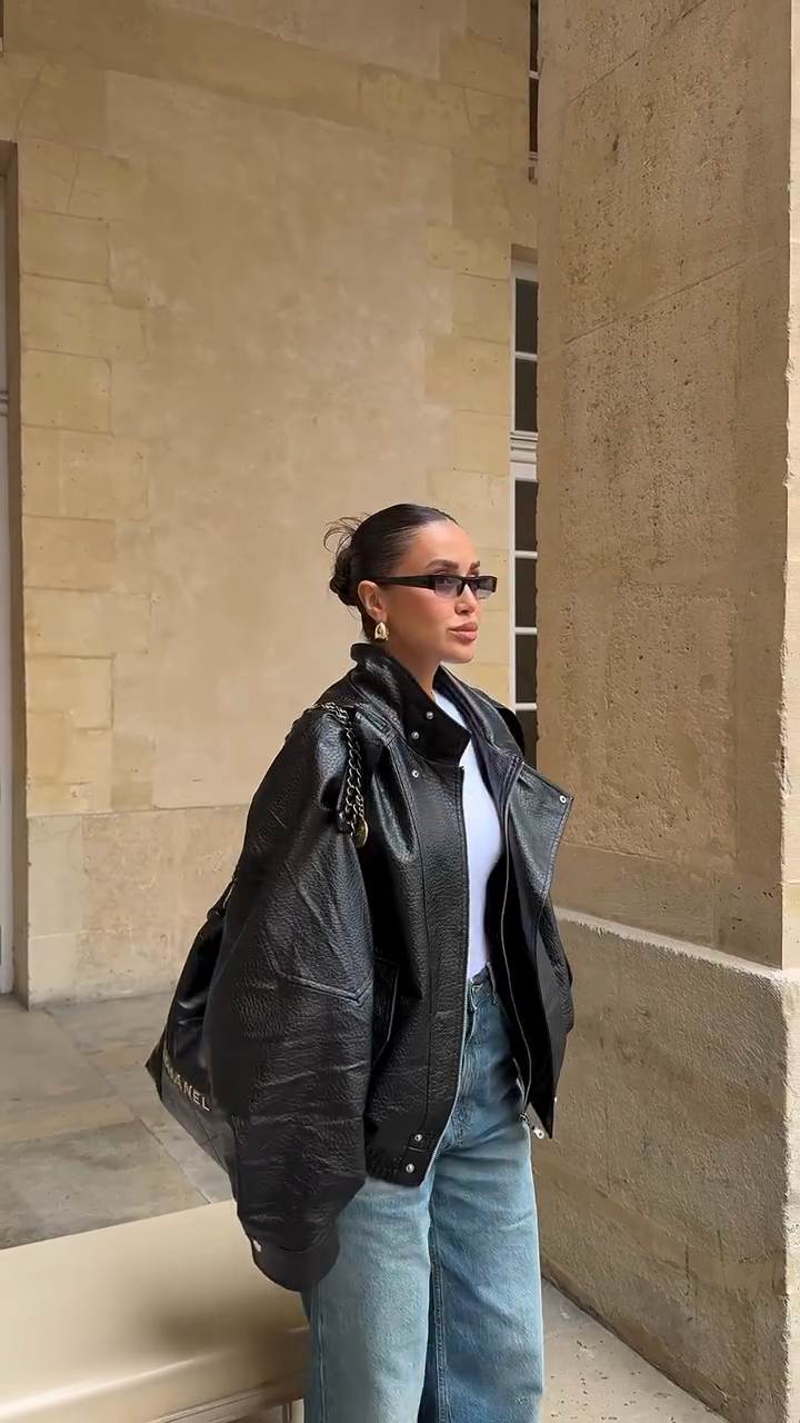 FAUX LEATHER JACKET-Massicos