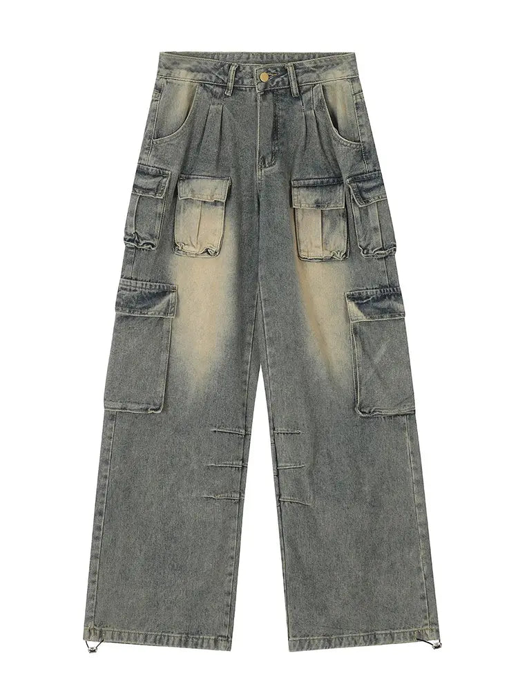 High-Street American Cargo Jeans-Massicos