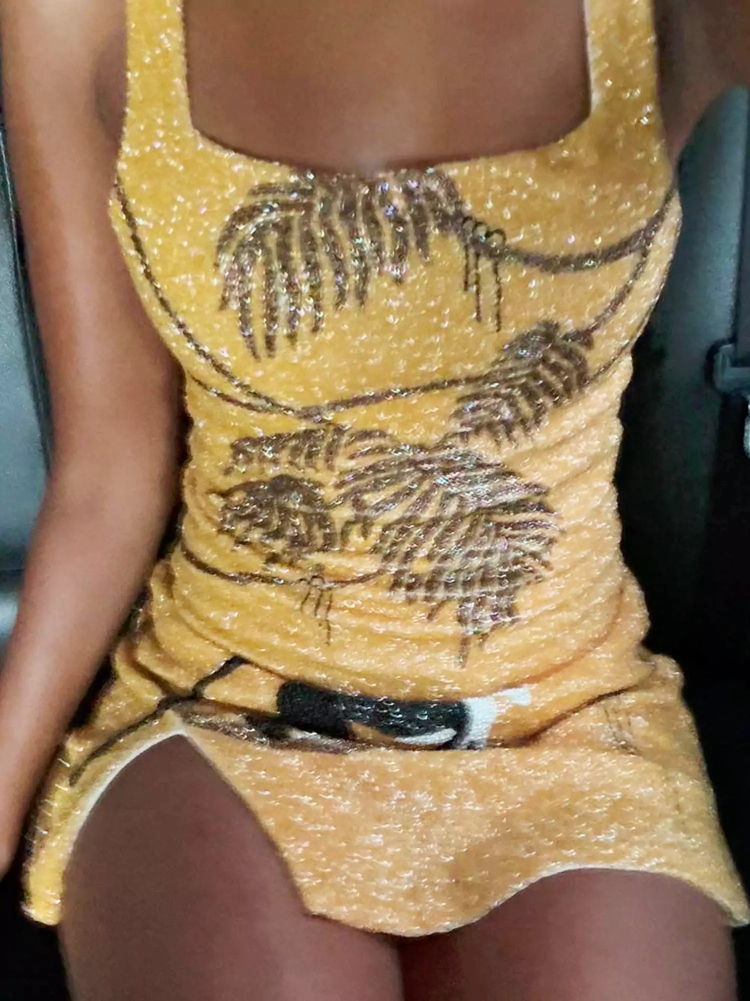 Fashion Sparkling Mini Slip Dress-ROVOLE