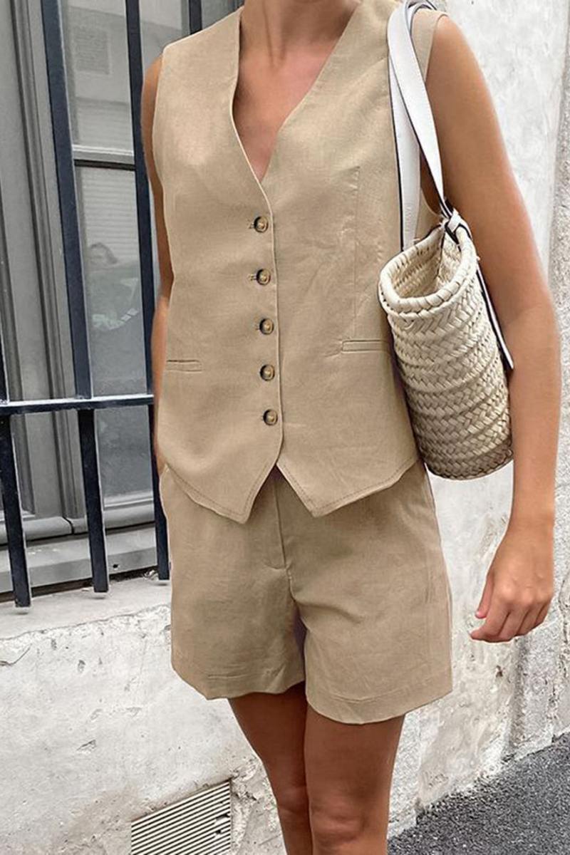 Paros Cover Up Two Piece Shorts Set-ROVOLE