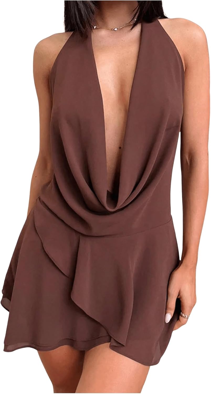 Ruffle Tiered Party Mini Dresses-Massicos