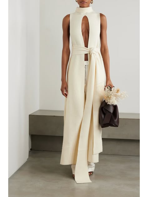 Sleeveless Tie  Waist  Set-Massicos
