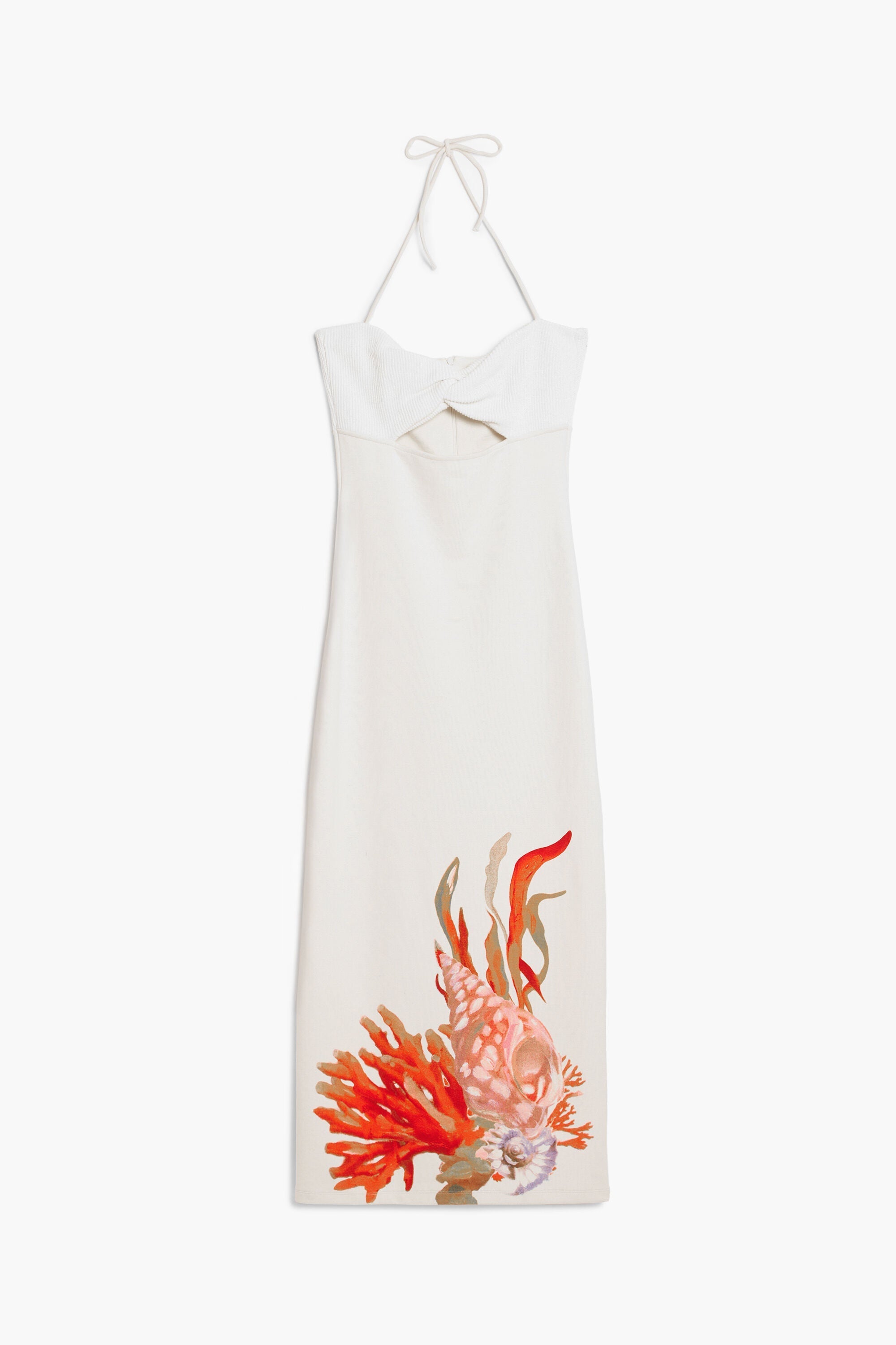Cut-Out Neckline Dress-Massicos